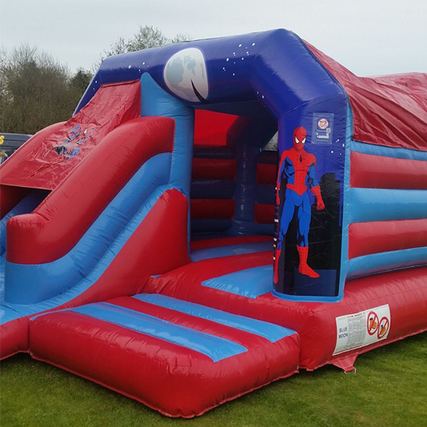 Front Slide Spiderman 16 Cheapest Jumping Castle Hire In Sydney