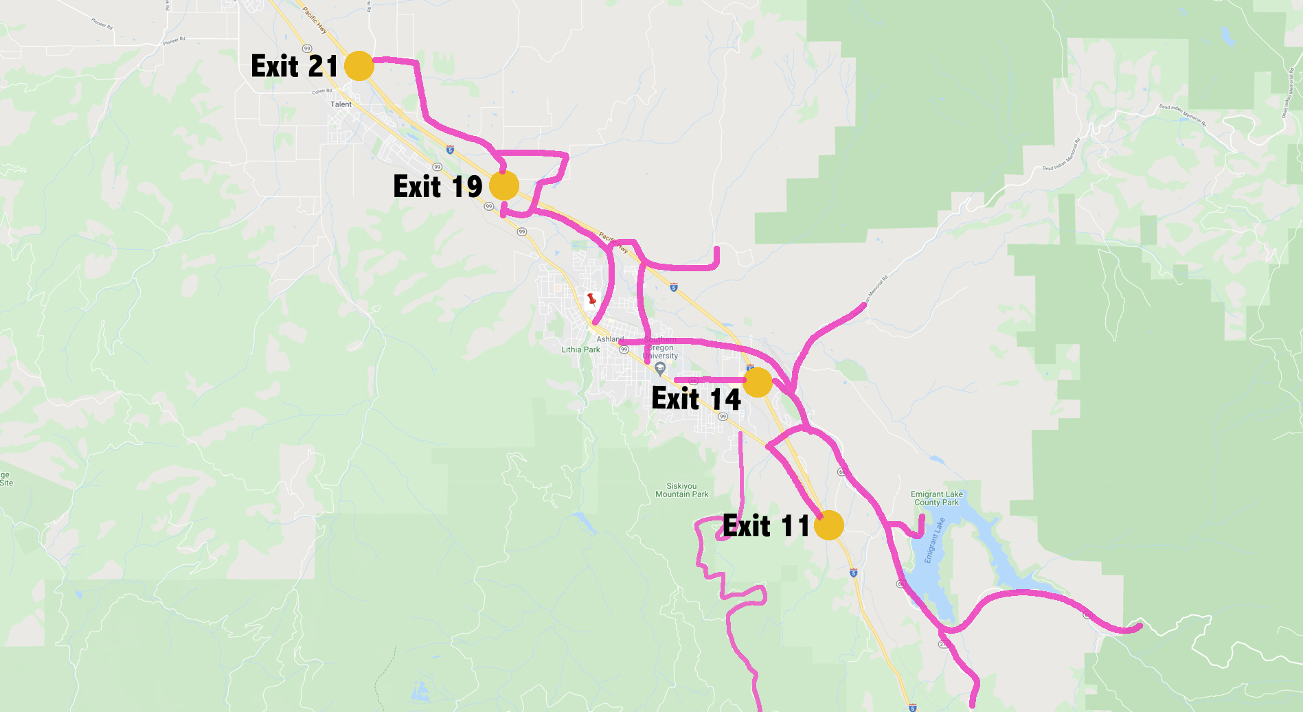 Ashland Wildfire Evacuation Information