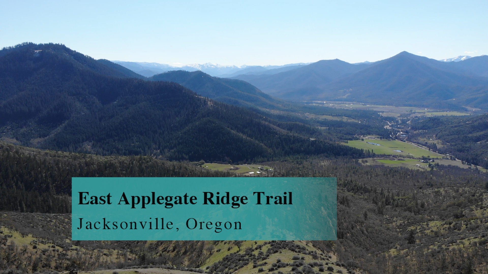 Ashland Trails Videos and Maps of East Applegate Ridge Trail