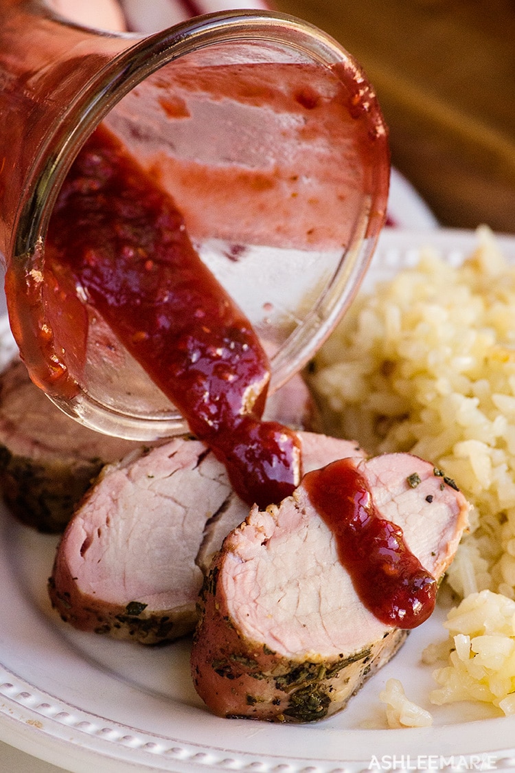 Best Smoked Pork Tenderloin Recipe with Raspberry Chipotle Sauce
