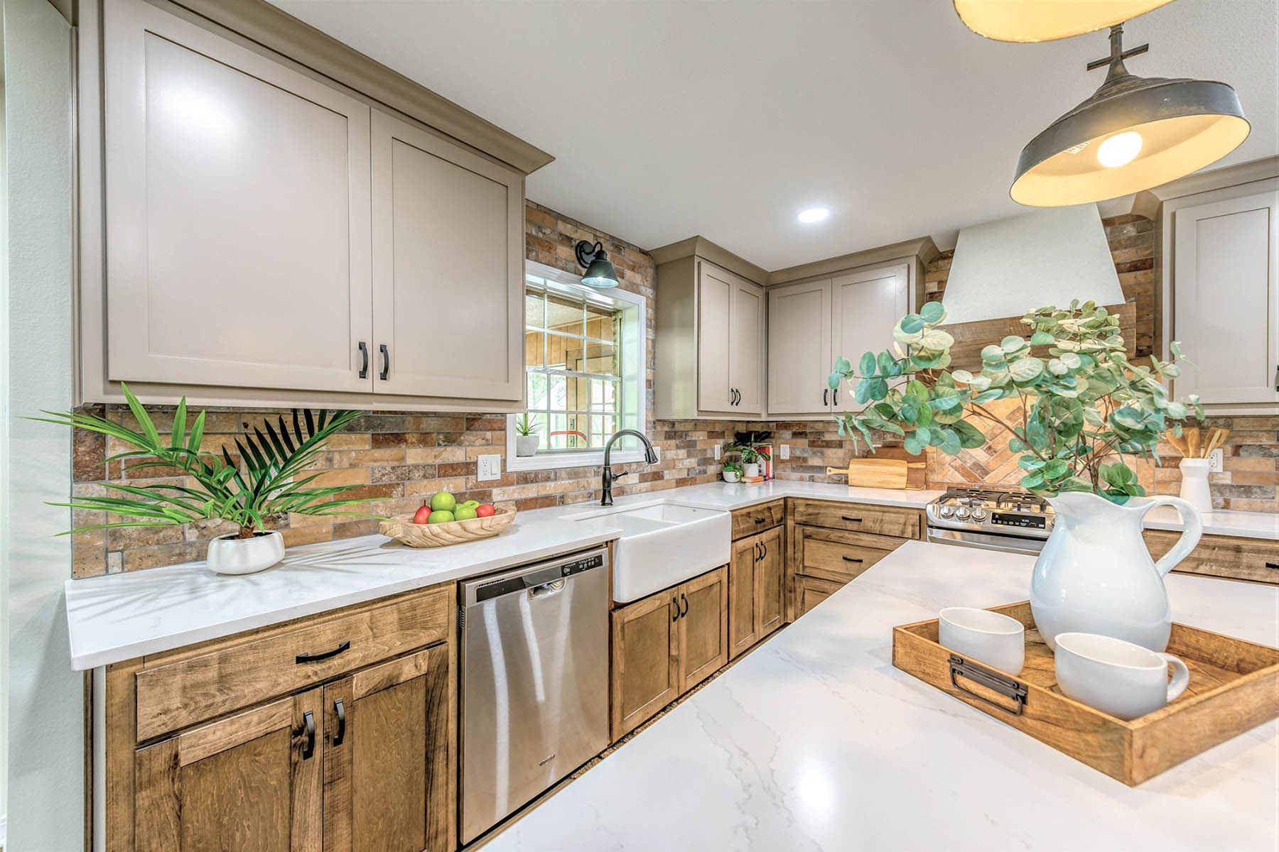 Rustic Kitchen Remodel at Carriage Oaks in Bossier City, La. Ashley's Building & Construction