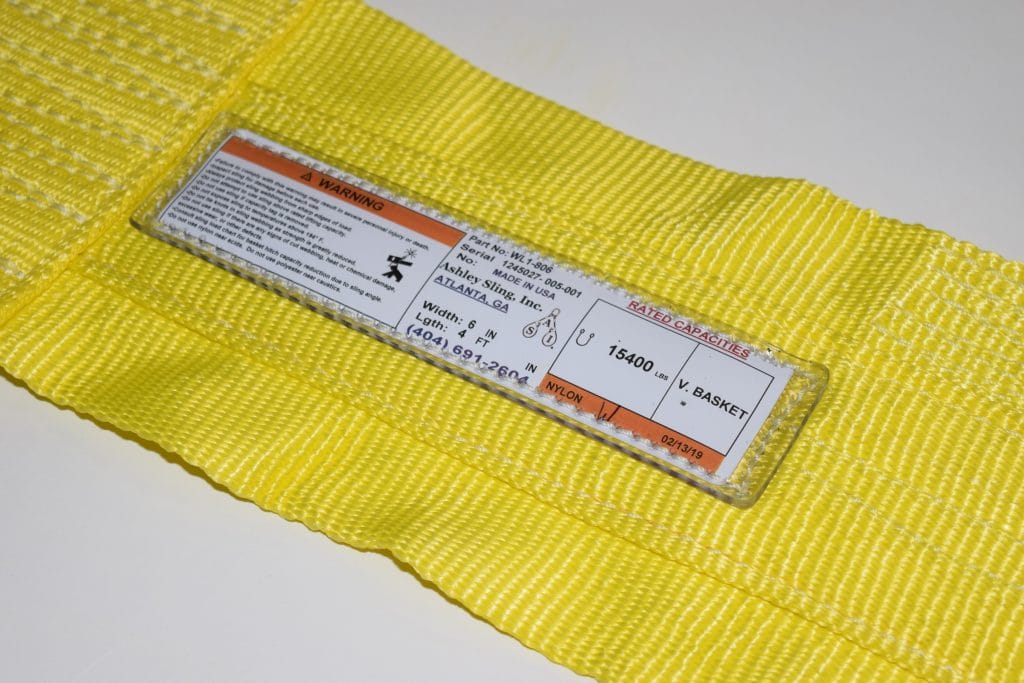 Tag Requirements Proper Tagging Ashley Sling, Inc.