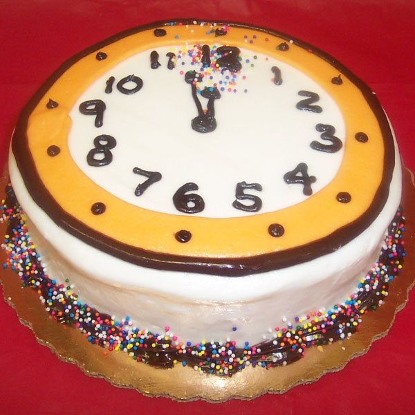 New Years Clock Cake Ashley's Pastry Shop in Dayton, OH
