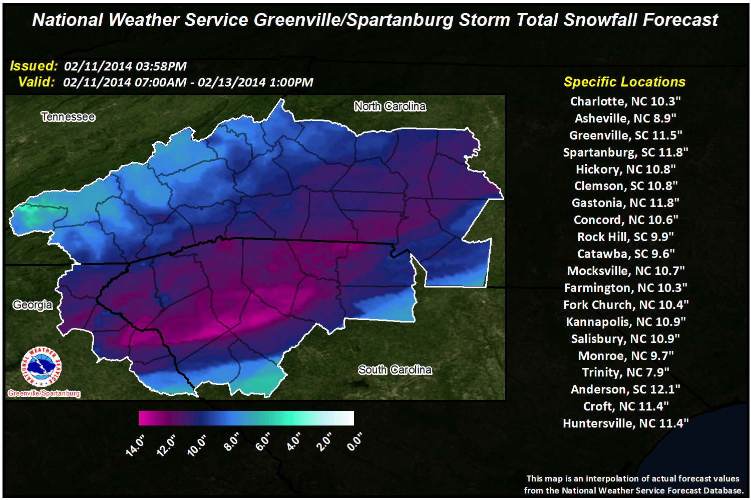 Asheville Area Weather Map UPDATED Asheville residents frolic in recordsetting snow as city
