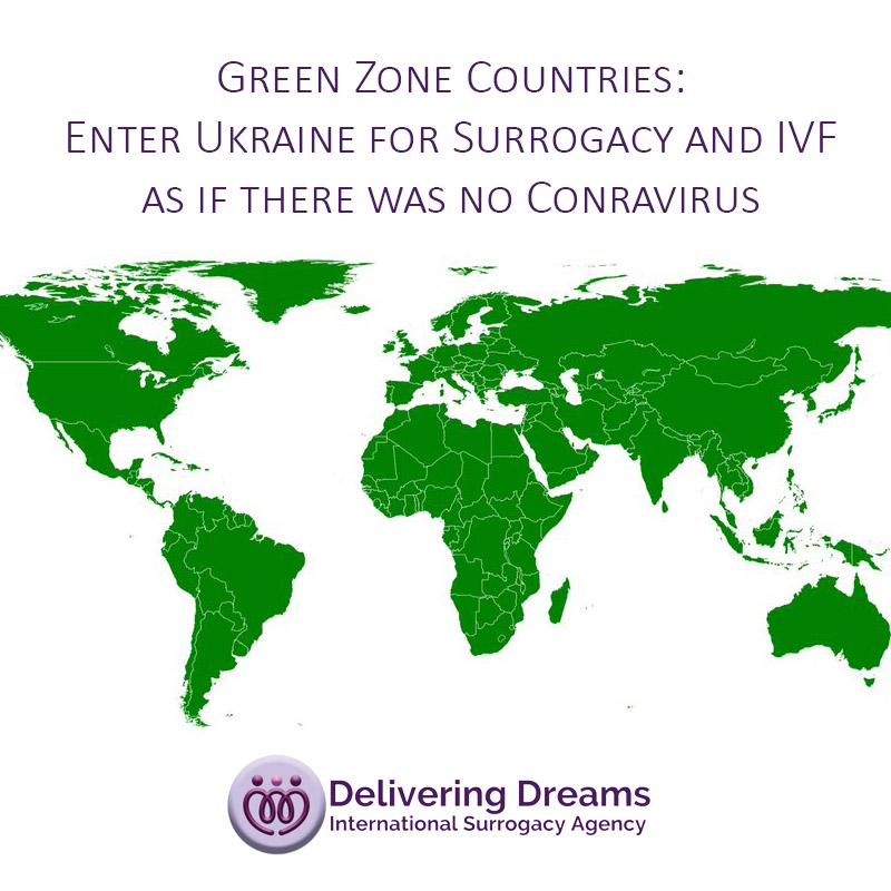Green Zone Countries Enter Ukraine for Surrogacy and IVF as if there