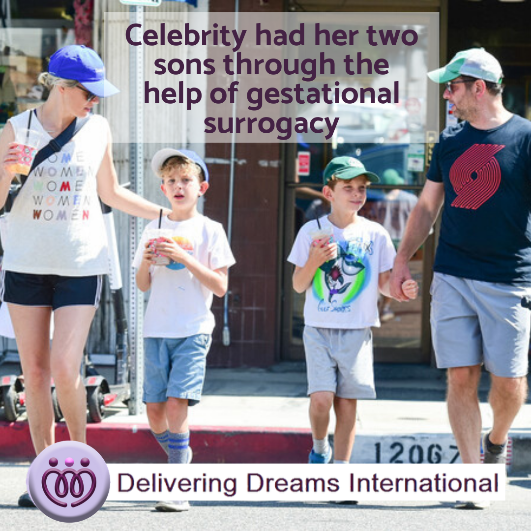Celebrity had her two sons through the help of gestational surrogacy