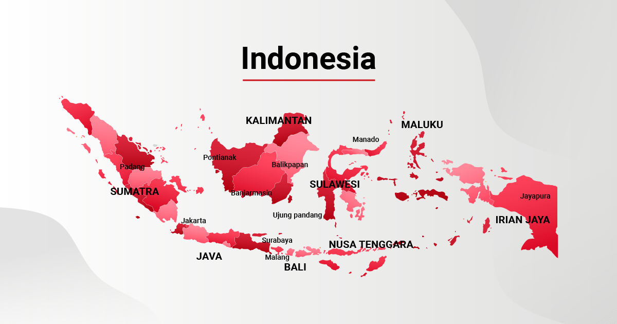 Indonesian Language Map