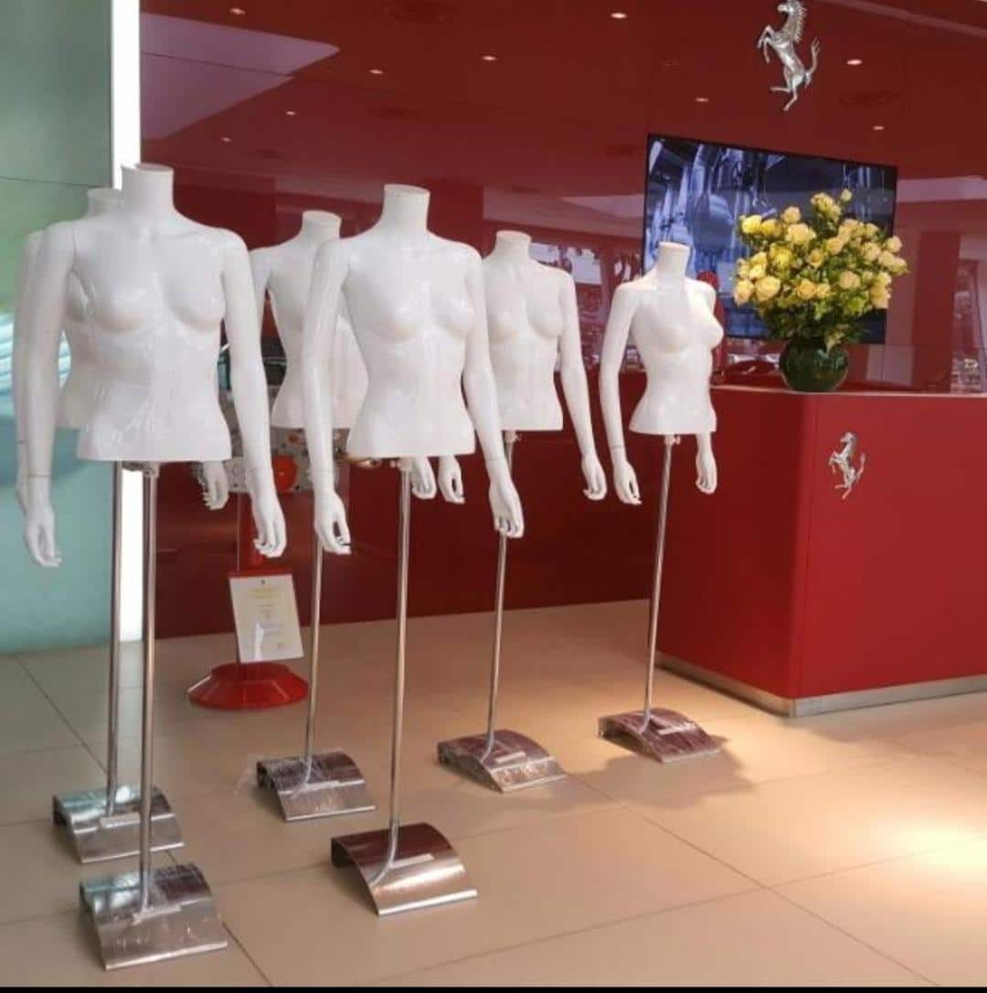Rental Male Mannequin Half Body With Steel Base Asia Mannequin