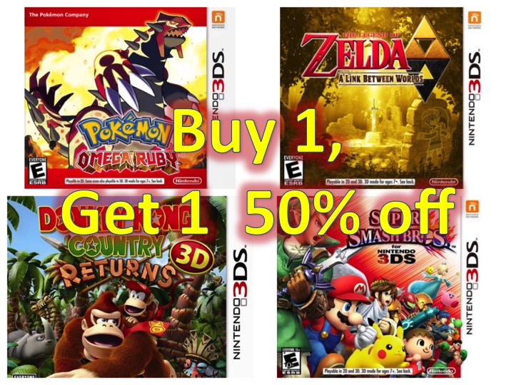 Nintendo 3DS (XL and new) Games Buy 1 Get 1 50 off! Asian Geek Squad