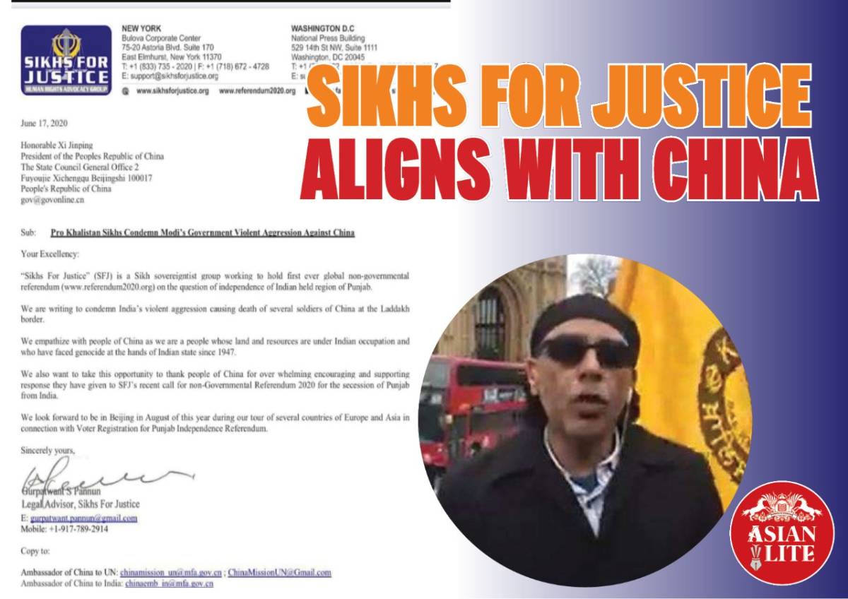 Sikhs for Justice Aligns with China Asian News from UK