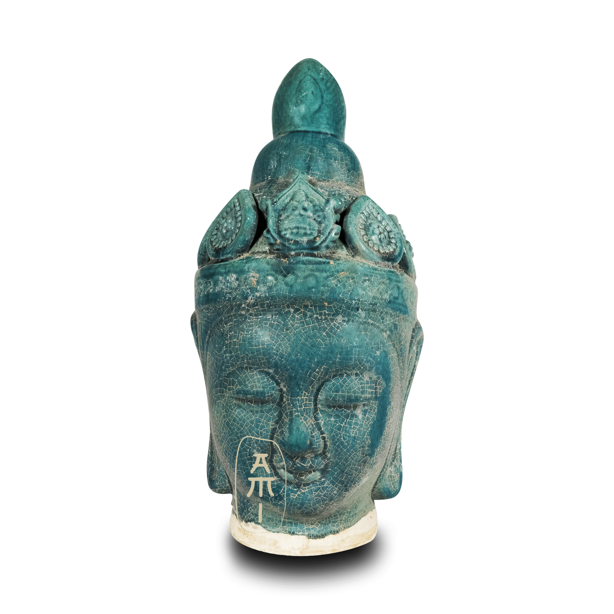 B Pottery buddha head 11 Asian Mix Interior