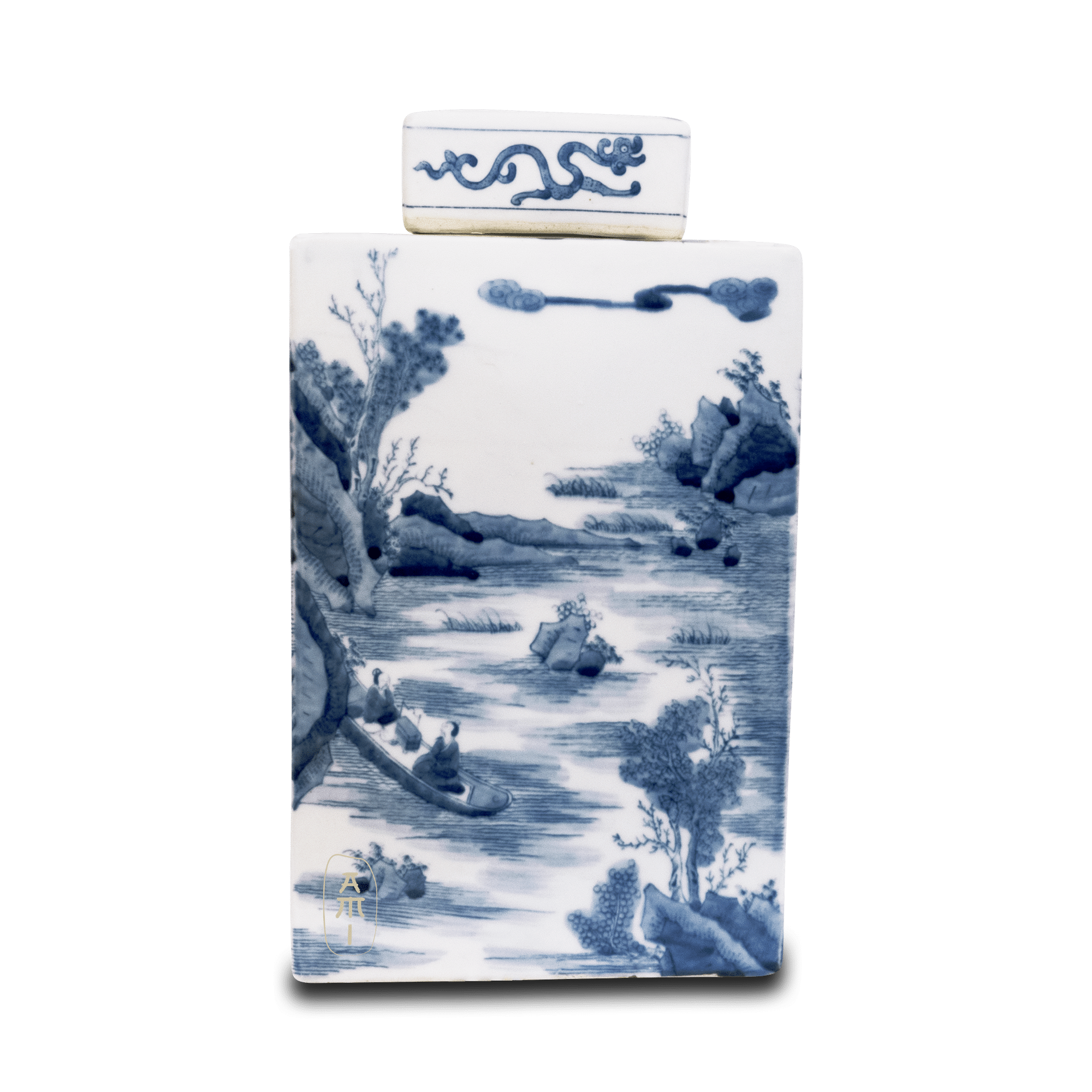 Pot square Landscape Asian Mix Interior