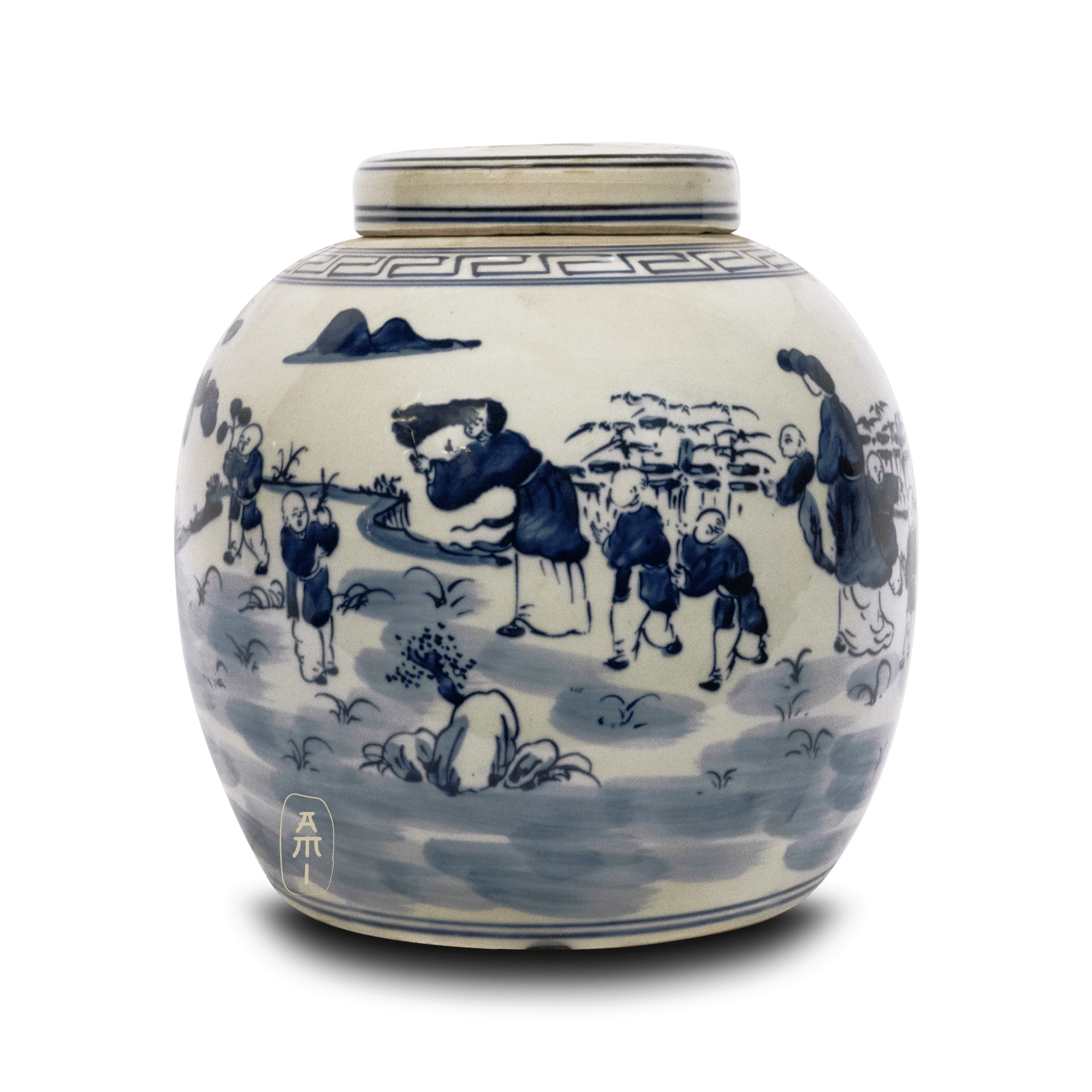 Ceramic pot people Asian Mix Interior