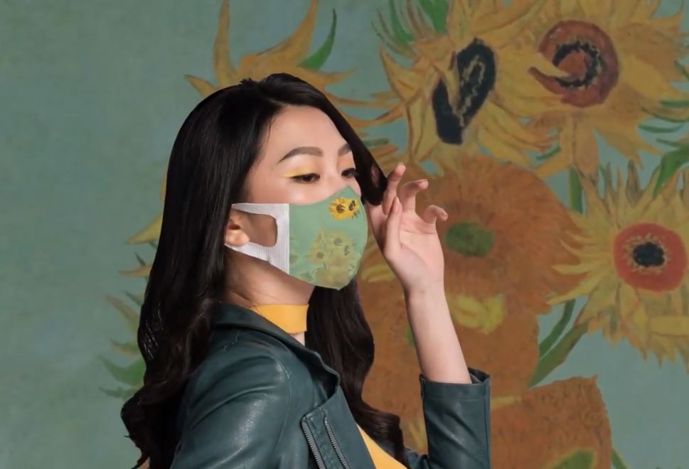 Famous Art Painting Face Masks Asia Trend