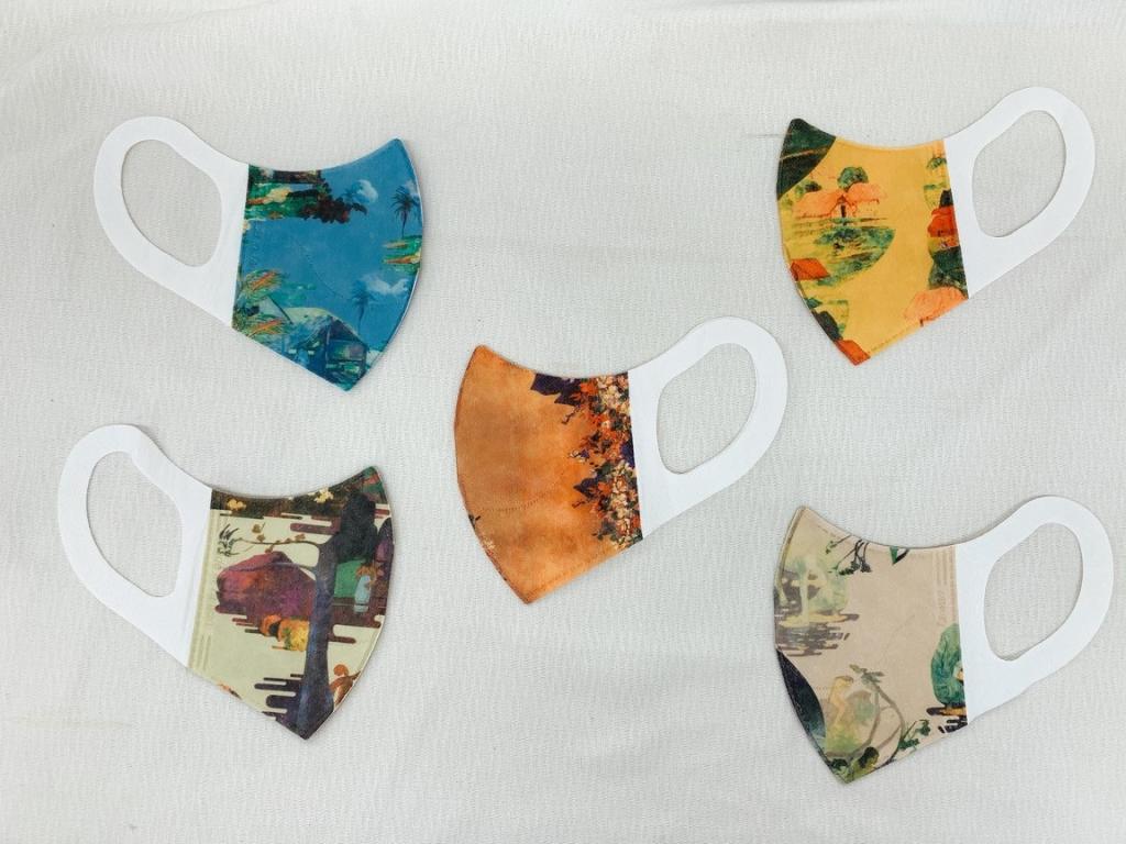Famous Art Painting Face Masks Asia Trend