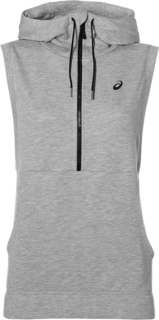 TrainingsHoodie ohne Ärmel für Damen Damen Heather Grey ASICS AT