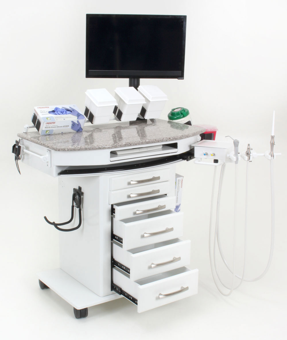 Designer Assistant's System with Bank of Storage Drawers [Model 1054