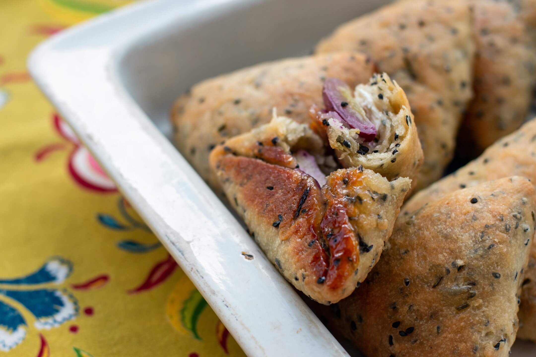 LabnehFilled Fatayer With Nigella Seeds and Honey Recipe Muzna
