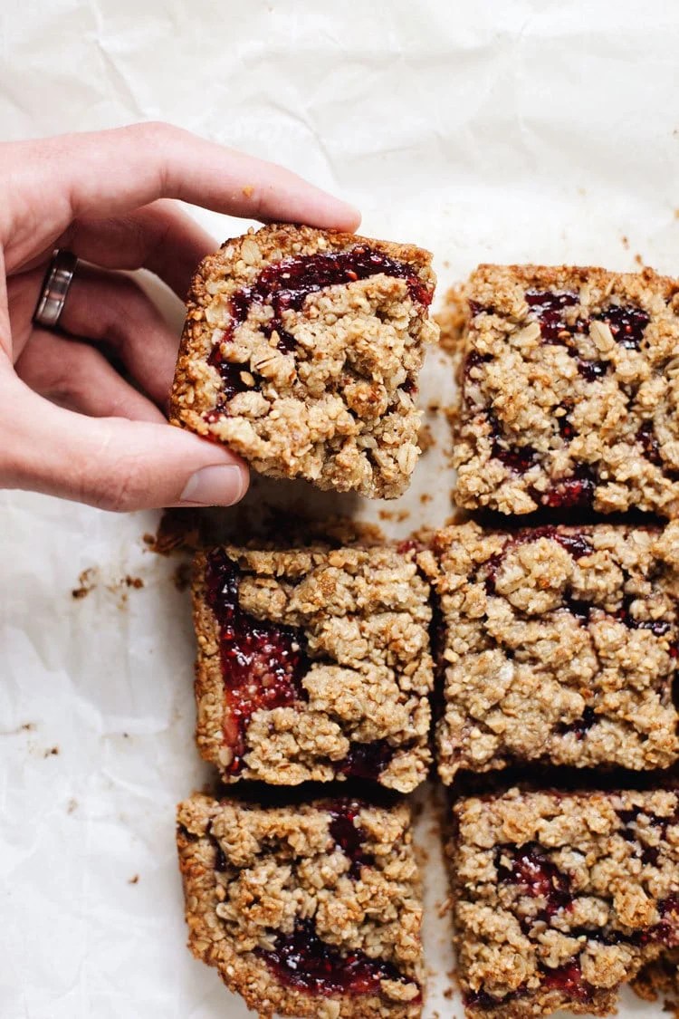 6 Ingredient Jam Crumble Bars A Simple Palate
