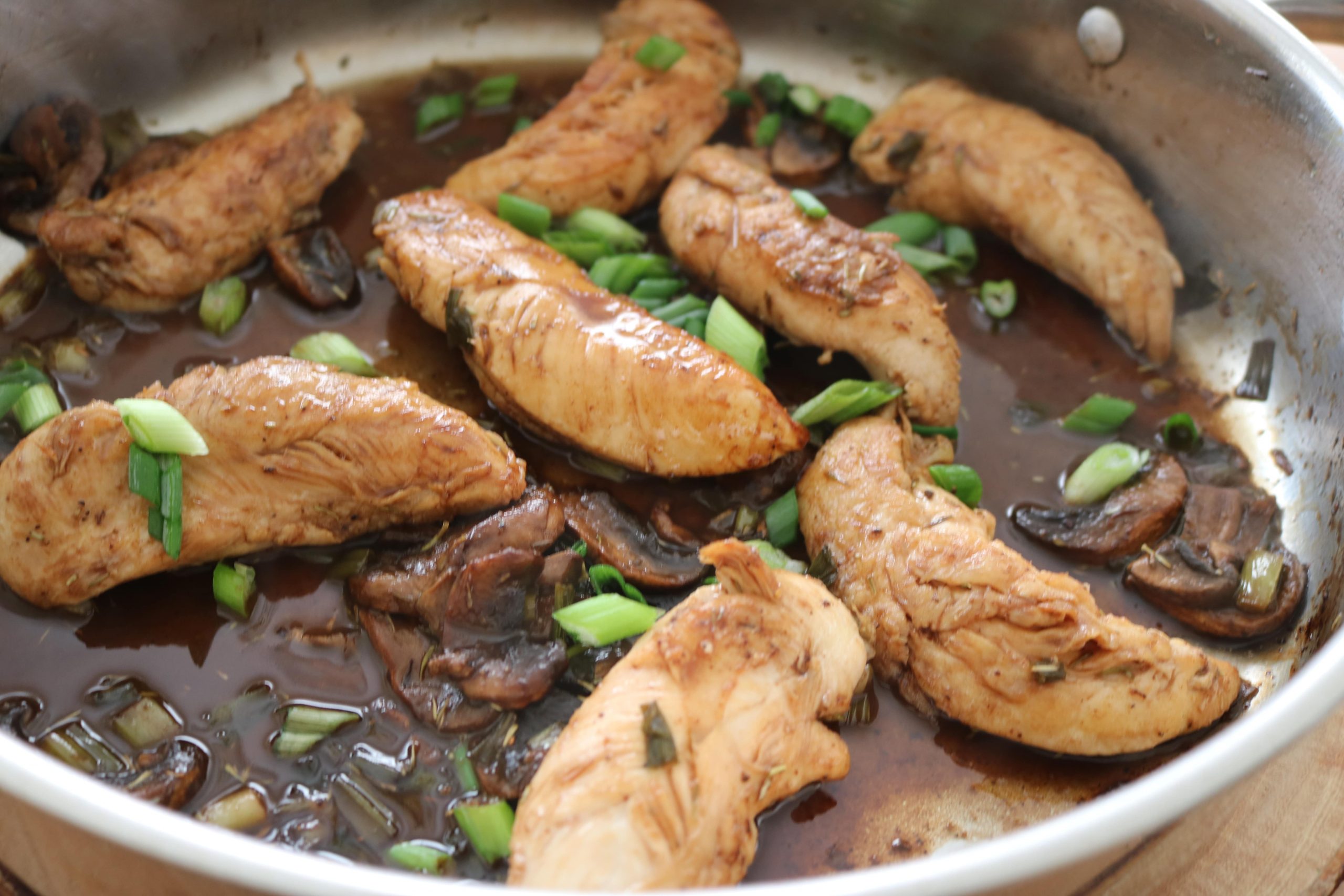 Balsamic Chicken Breast Tenders with Mushroom A Simple Tweak