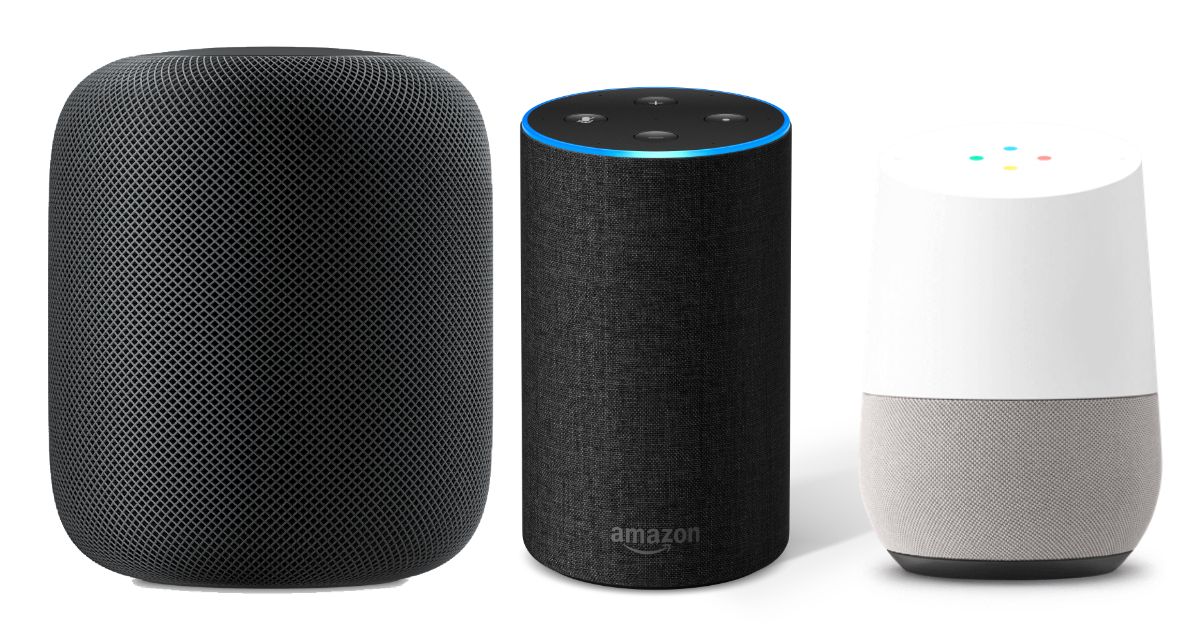 COMPARACIÓN Amazon ECHO vs Apple HOMEPOD vs Google HOME