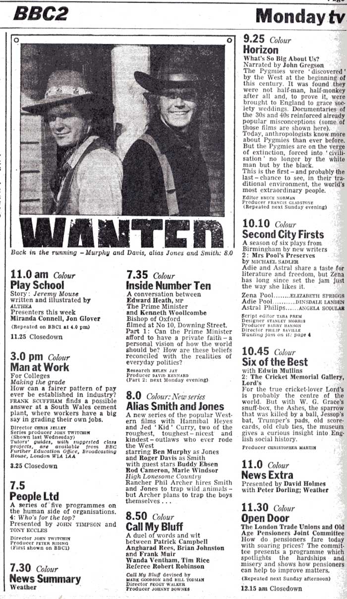Radio Times,AS&J Listings