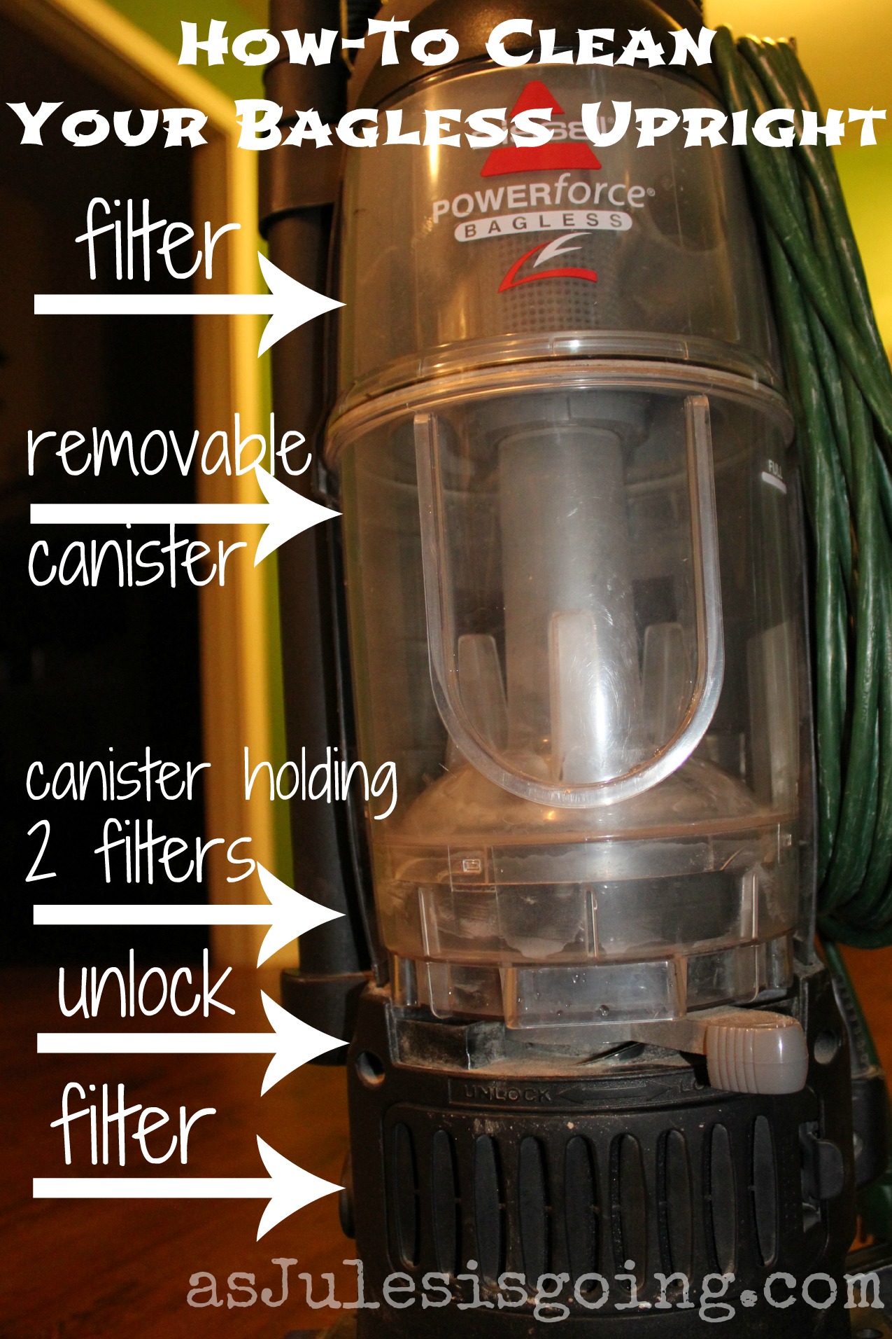 Does your bagless vacuum suck? {Thoughtful Thursday} as Jules is going