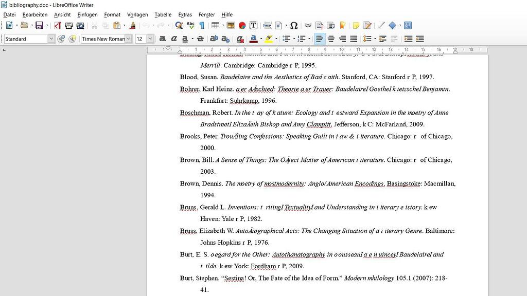 Writer Problems with bibliography formatting English Ask LibreOffice