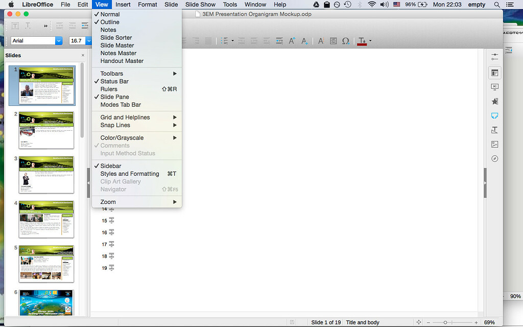 Why can't I see my slides? English Ask LibreOffice