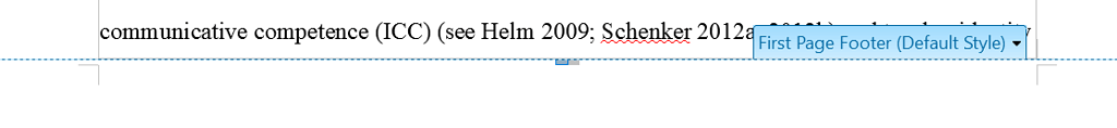 Page number spacing/formatting footers *solved* English