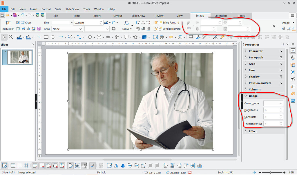 Impress Image Filters not working English Ask LibreOffice