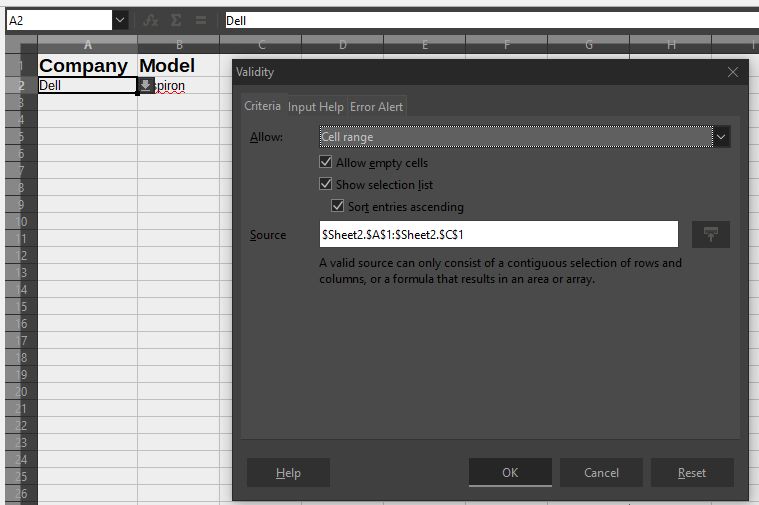 Drop down box and database range question English Ask LibreOffice