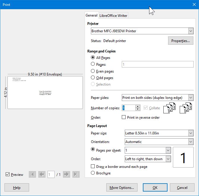 How to define/print different sized envelopes English Ask LibreOffice
