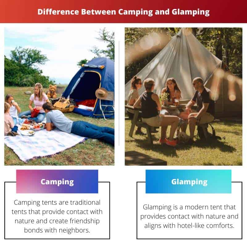 Camping vs Glamping Difference and Comparison