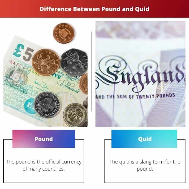 Pound vs Quid Difference and Comparison