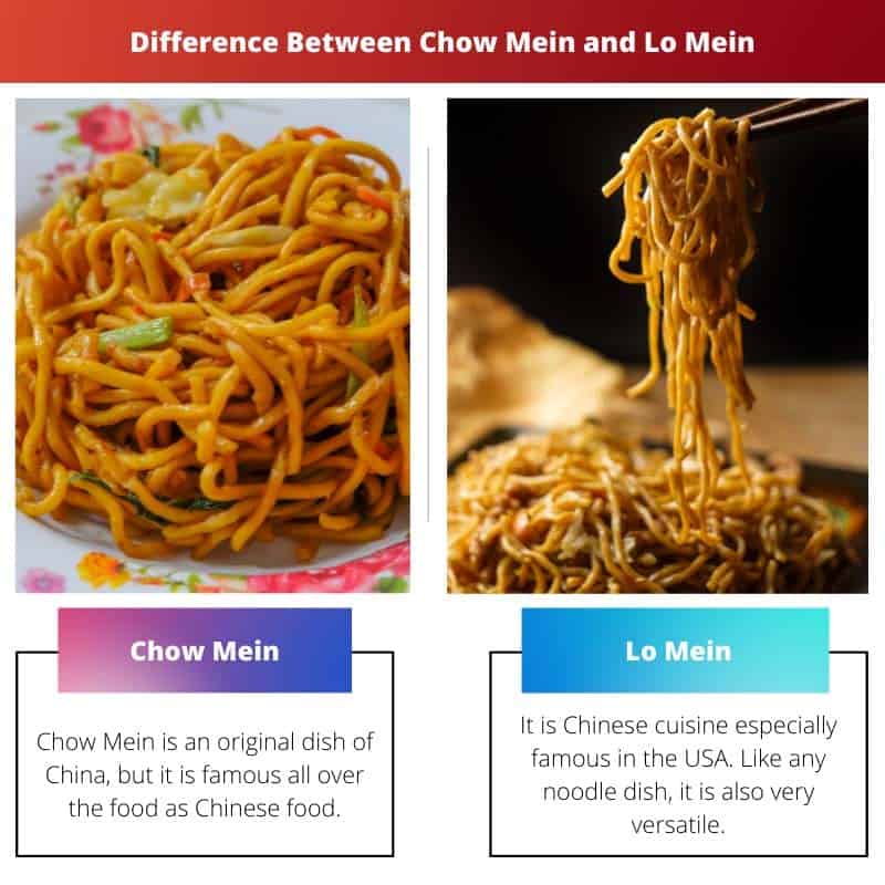 Chow Mein vs Lo Mein Difference and Comparison