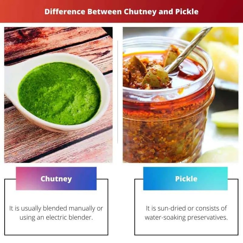 Chutney vs Pickle Difference and Comparison