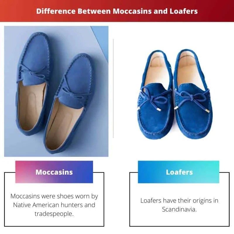 Moccasins vs Loafers Difference and Comparison