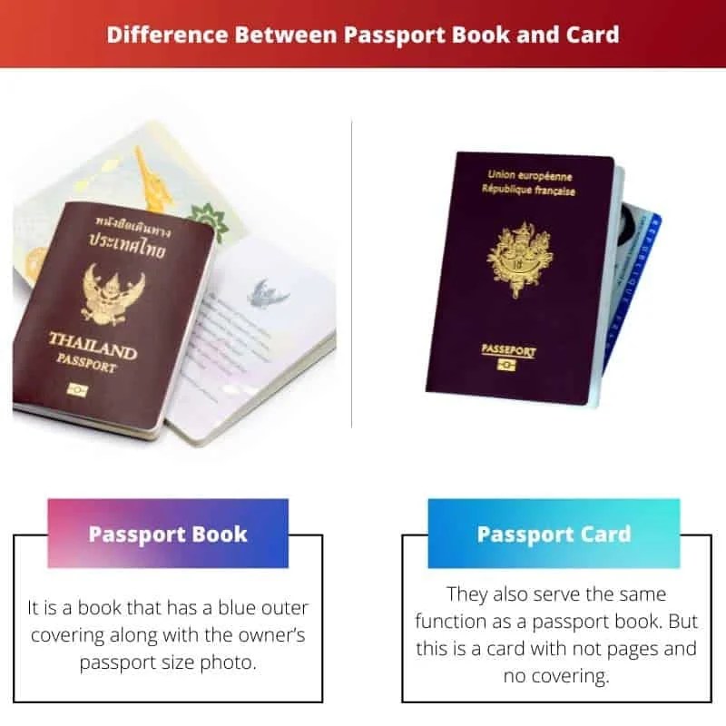Difference Between Passport Book And Passport Card