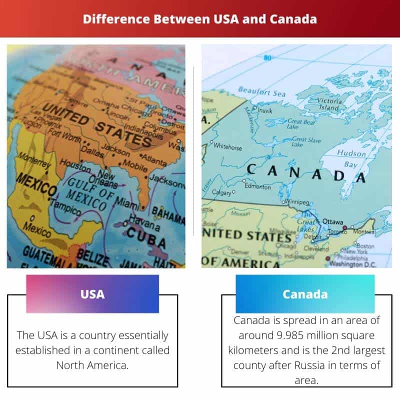 USA vs Canada Difference and Comparison