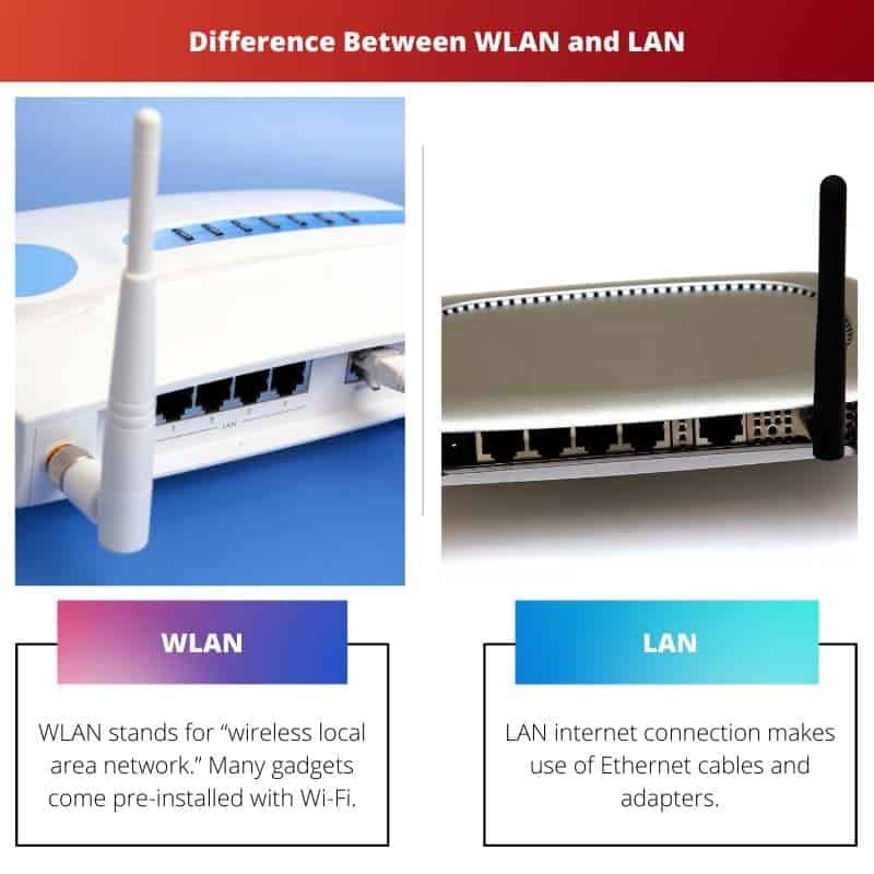 WLAN vs LAN diferencia y comparación