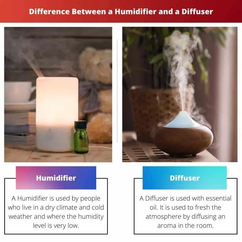 A Humidifier vs a Diffuser Difference and Comparison