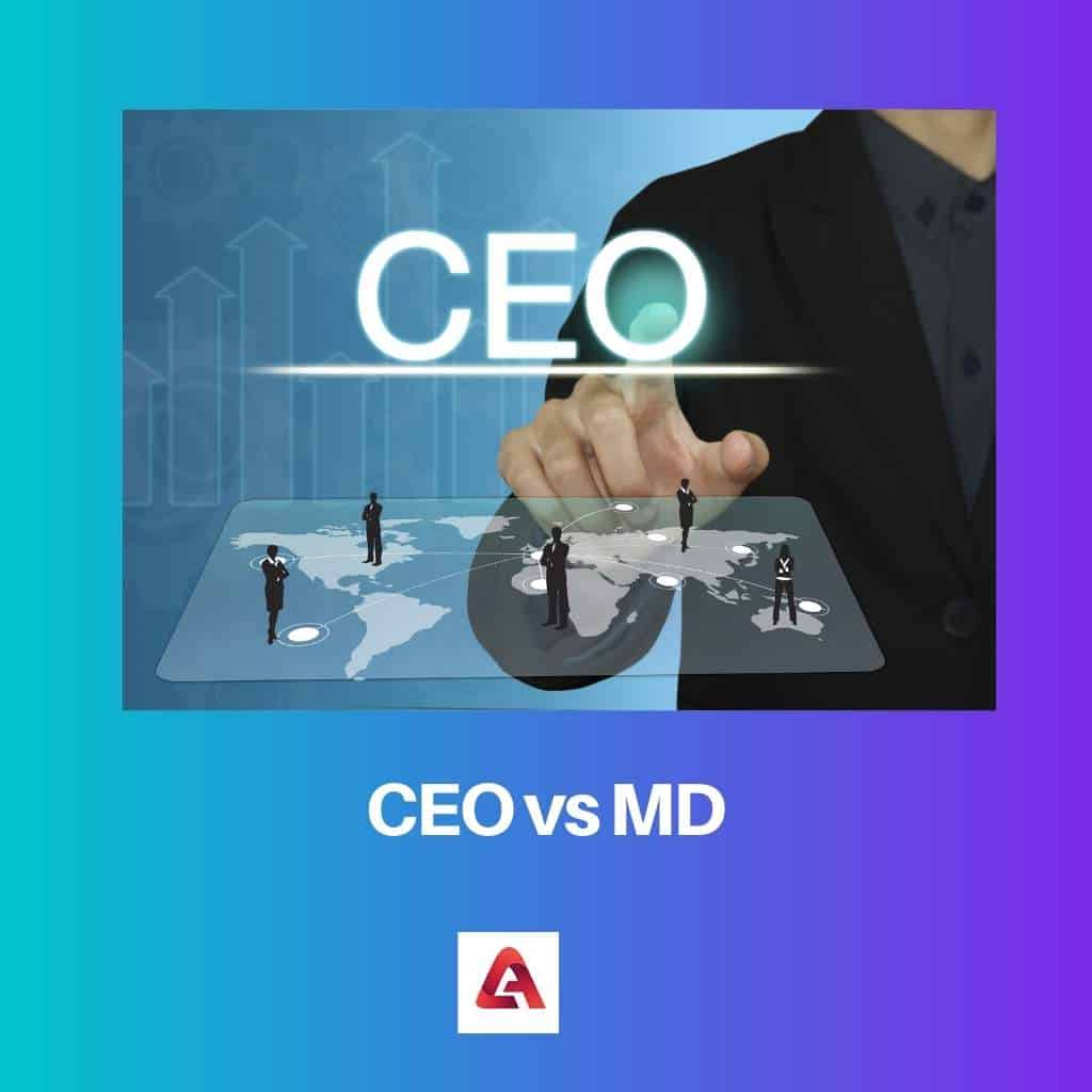 CEO vs MD Difference and Comparison