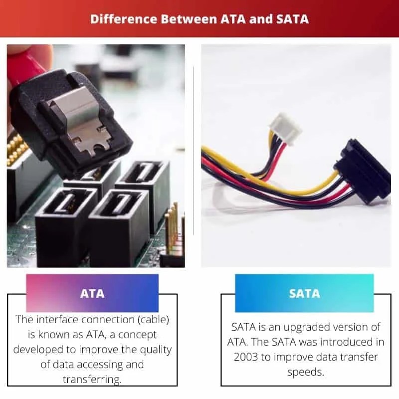 ATA vs SATA الفرق والمقارنة