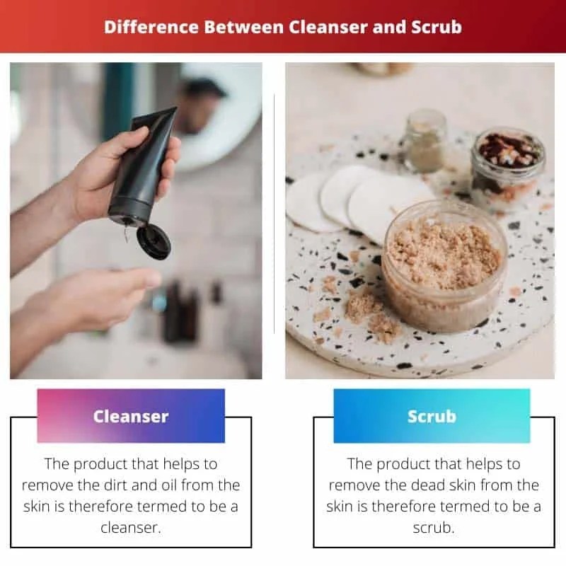 Cleanser vs Scrub Difference and Comparison