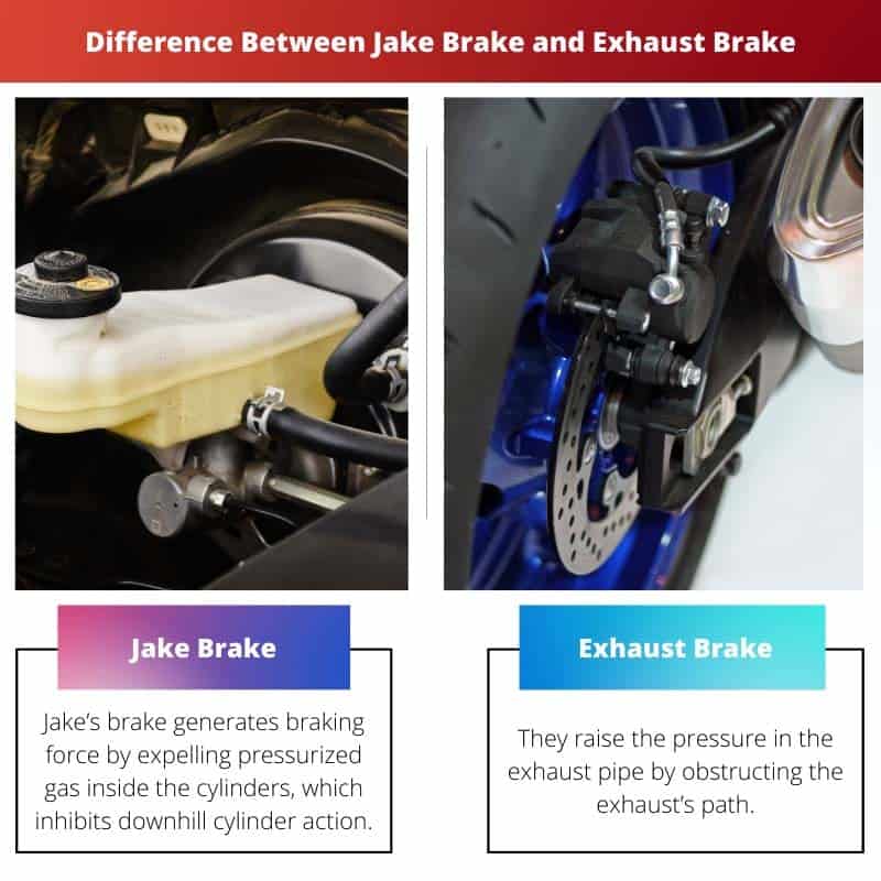 Jake Brake vs Exhaust Brake: Difference and Comparison