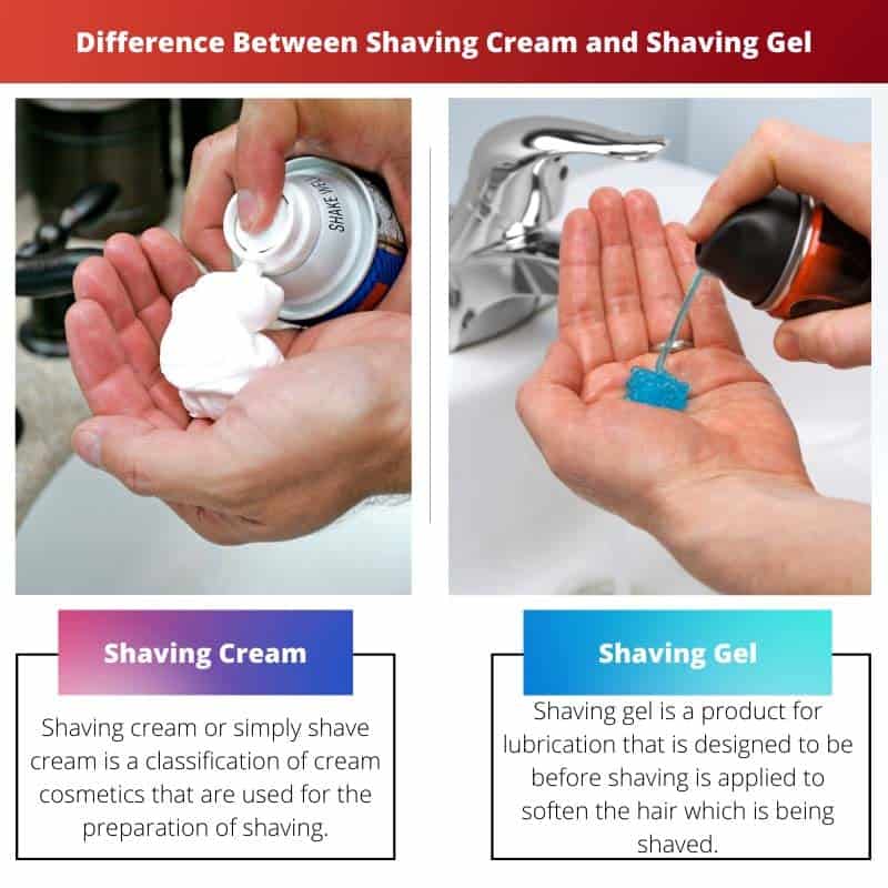Shaving Cream vs Shaving Gel Difference and Comparison