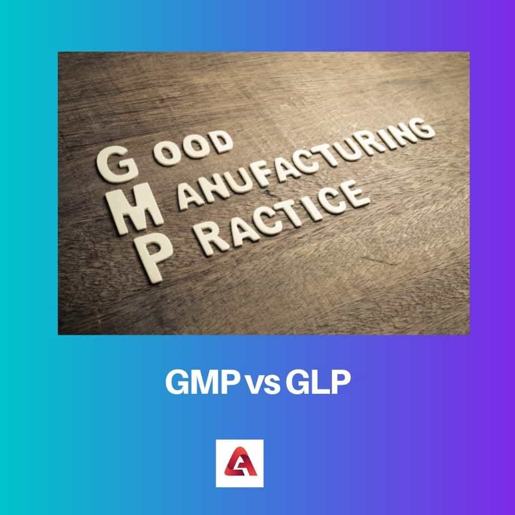 GMP vs GLP Difference and Comparison