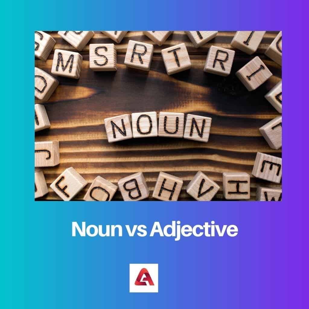 Noun vs Adjective Difference and Comparison