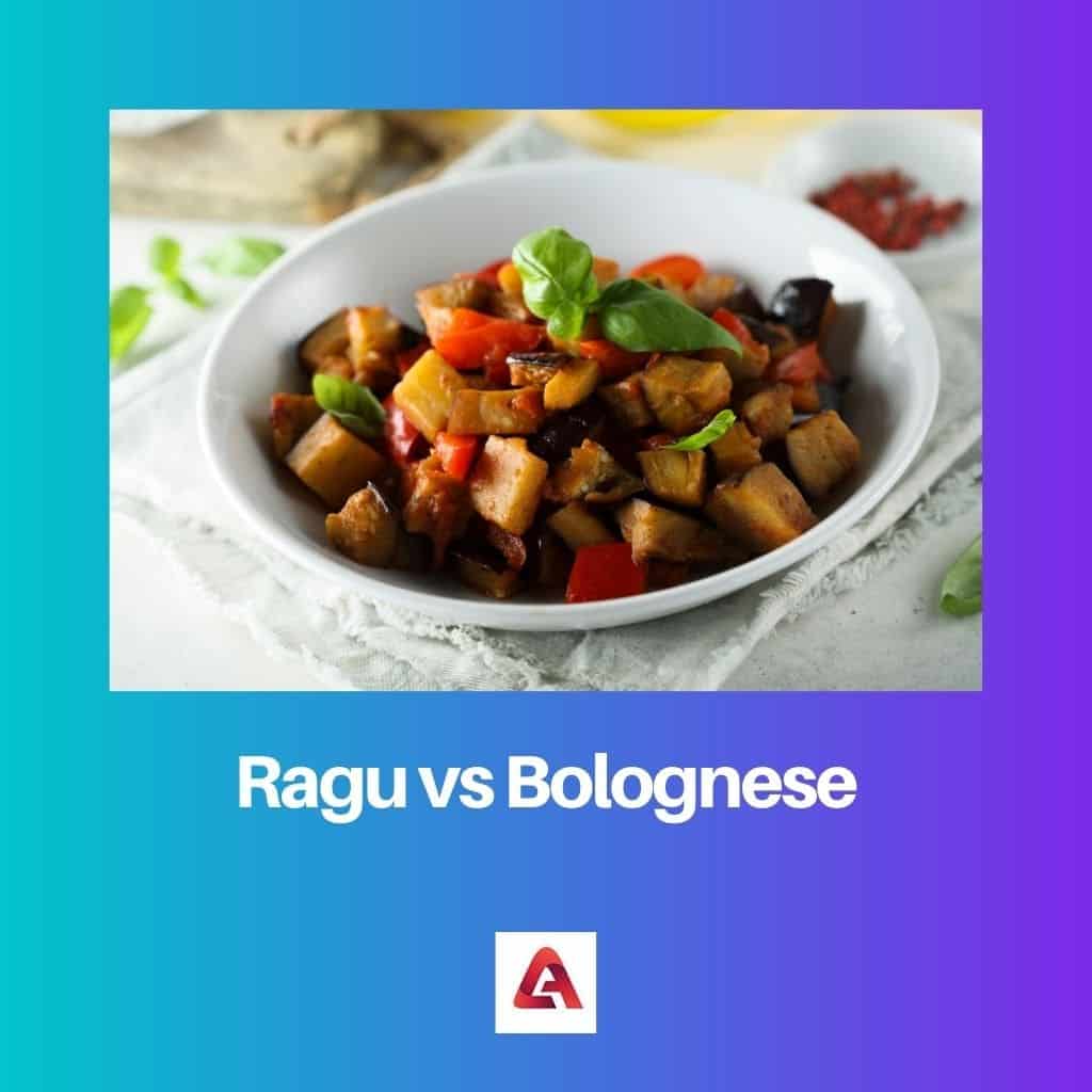 Ragu vs Bolognese Difference and Comparison